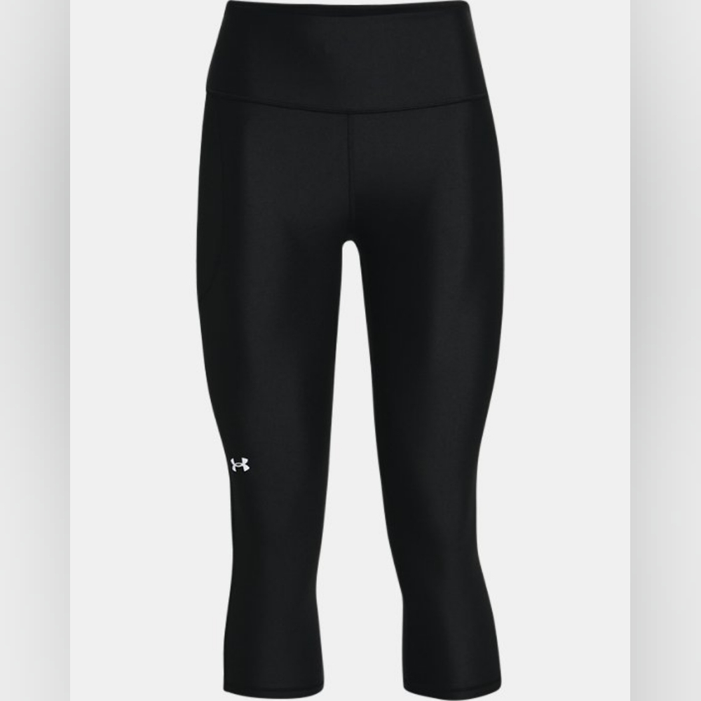 NWT Under armor Compression high rise crop leggings capris black size Sm - Picture 4 of 13